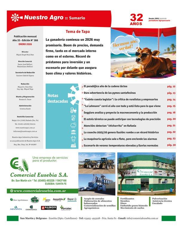 REVISTA NUESTRO AGRO ENERO 2026 N° 386 - página 5