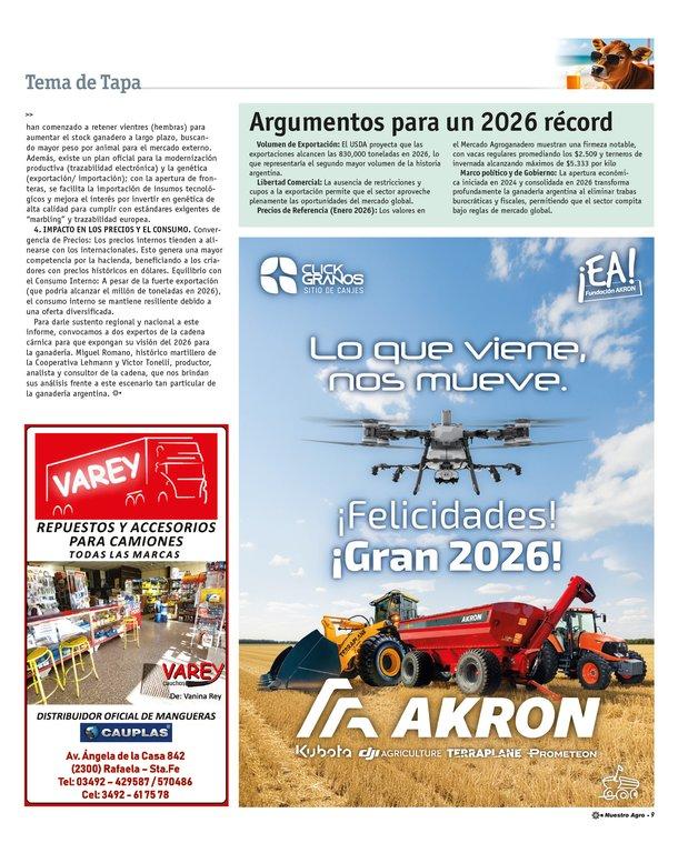REVISTA NUESTRO AGRO ENERO 2026 N° 386 - página 9