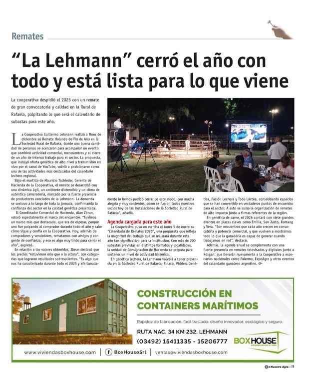 REVISTA NUESTRO AGRO ENERO 2026 N° 386 - página 15