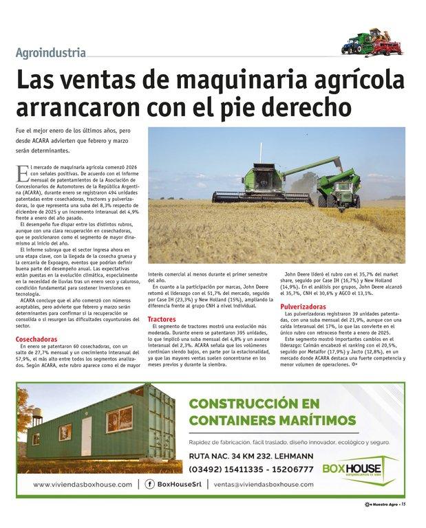 REVISTA NUESTRO AGRO FEBRERO 2026 N° 387 - página 15