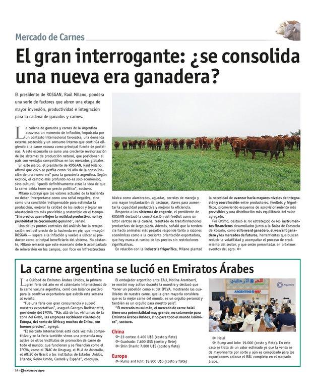 REVISTA NUESTRO AGRO FEBRERO 2026 N° 387 - página 16