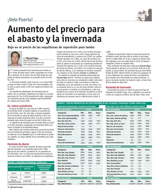 REVISTA NUESTRO AGRO FEBRERO 2026 N° 387 - página 18