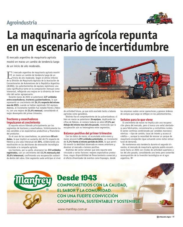 REVISTA NUESTRO AGRO ABRIL 2026 N° 389 - página 15