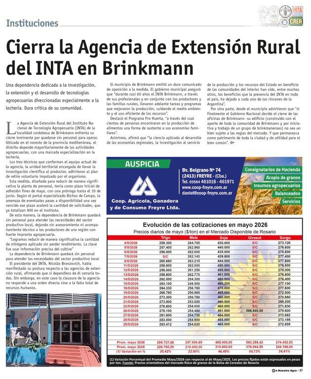 REVISTA NUESTRO AGRO JUNIO 2026 N° 391 - página 21