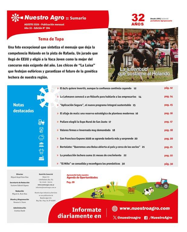 REVISTA NUESTRO AGRO SEPTIEMBRE 2026 N° 394 - página 5