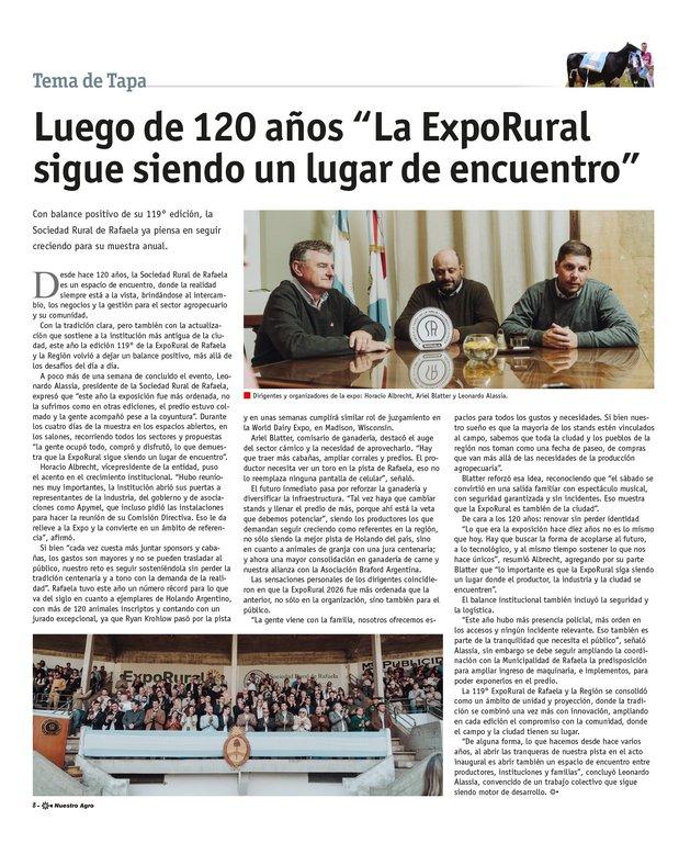 REVISTA NUESTRO AGRO SEPTIEMBRE 2026 N° 394 - página 8