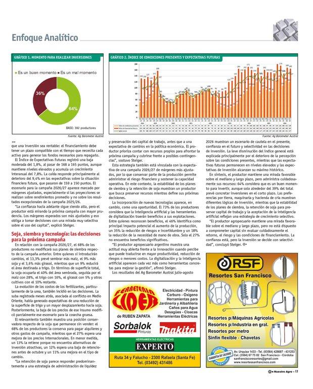 REVISTA NUESTRO AGRO SEPTIEMBRE 2026 N° 394 - página 13