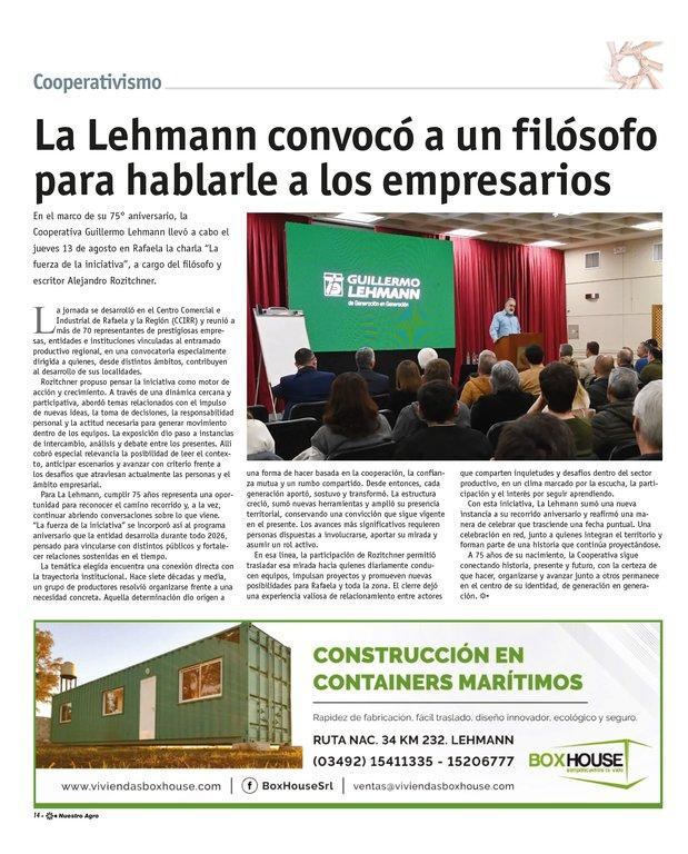 REVISTA NUESTRO AGRO SEPTIEMBRE 2026 N° 394 - página 14
