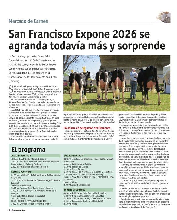 REVISTA NUESTRO AGRO SEPTIEMBRE 2026 N° 394 - página 20