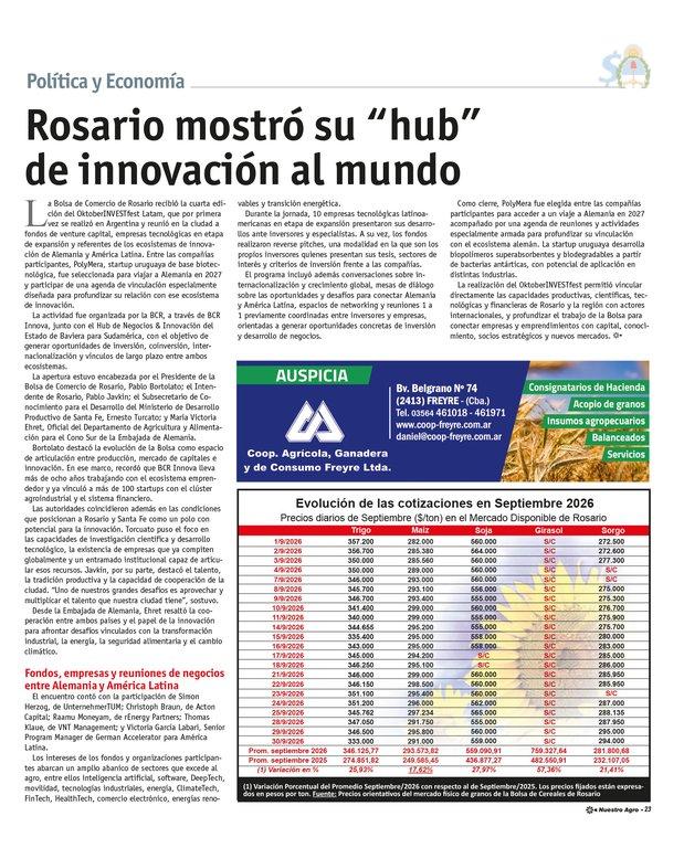 REVISTA NUESTRO AGRO OCTUBRE 2026 N° 395 - página 23