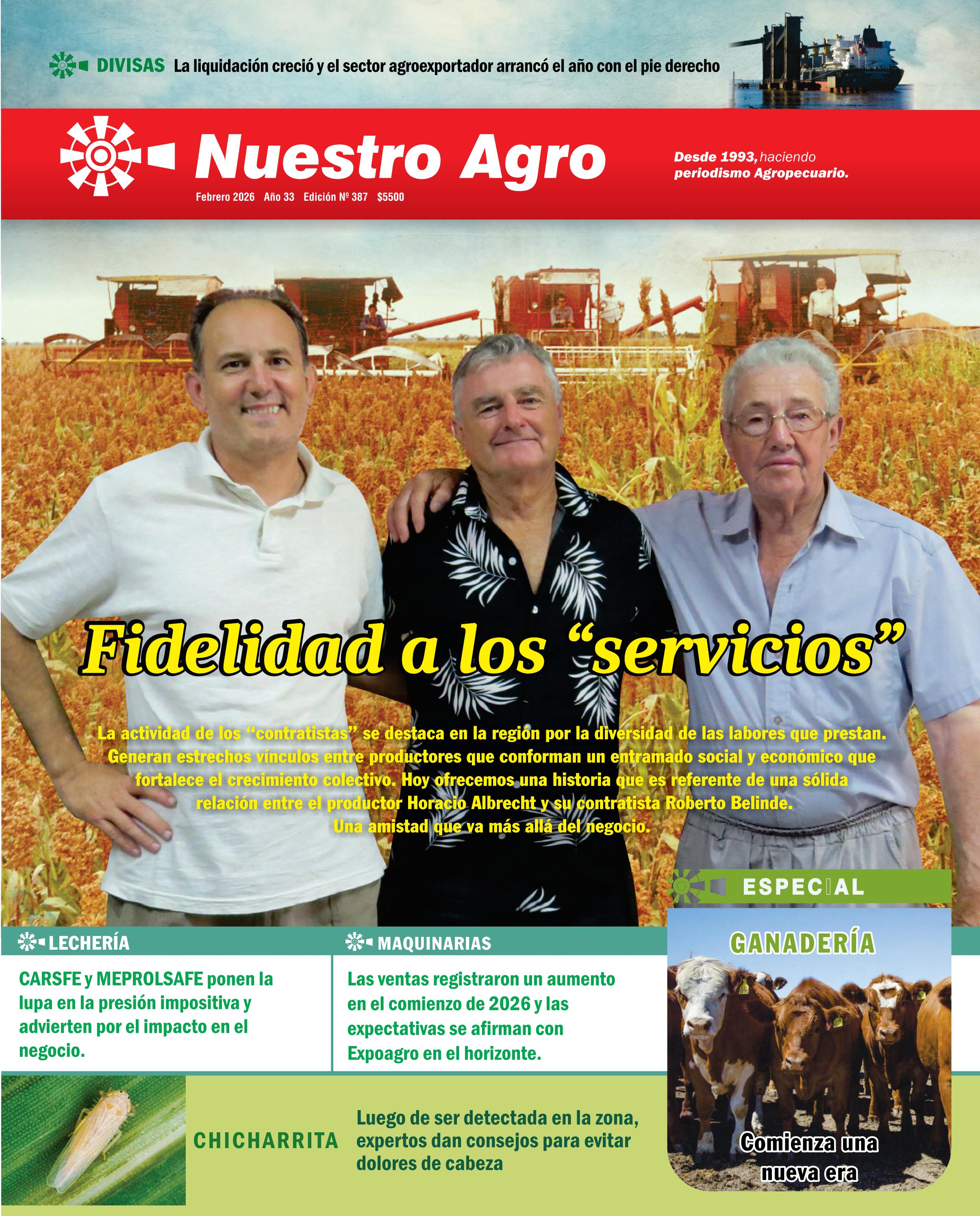 REVISTA NUESTRO AGRO FEBRERO 2026 N° 387 - página 1